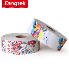 Custom design printed clothing coated art paper tags roll 157gsm